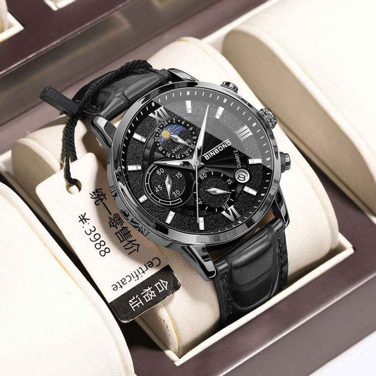 Simple Multifunctional Chronograph Waterproof Quartz Watch