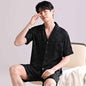 Ice Silk Pajamas Men's Spring And Summer Lightweight Breathable