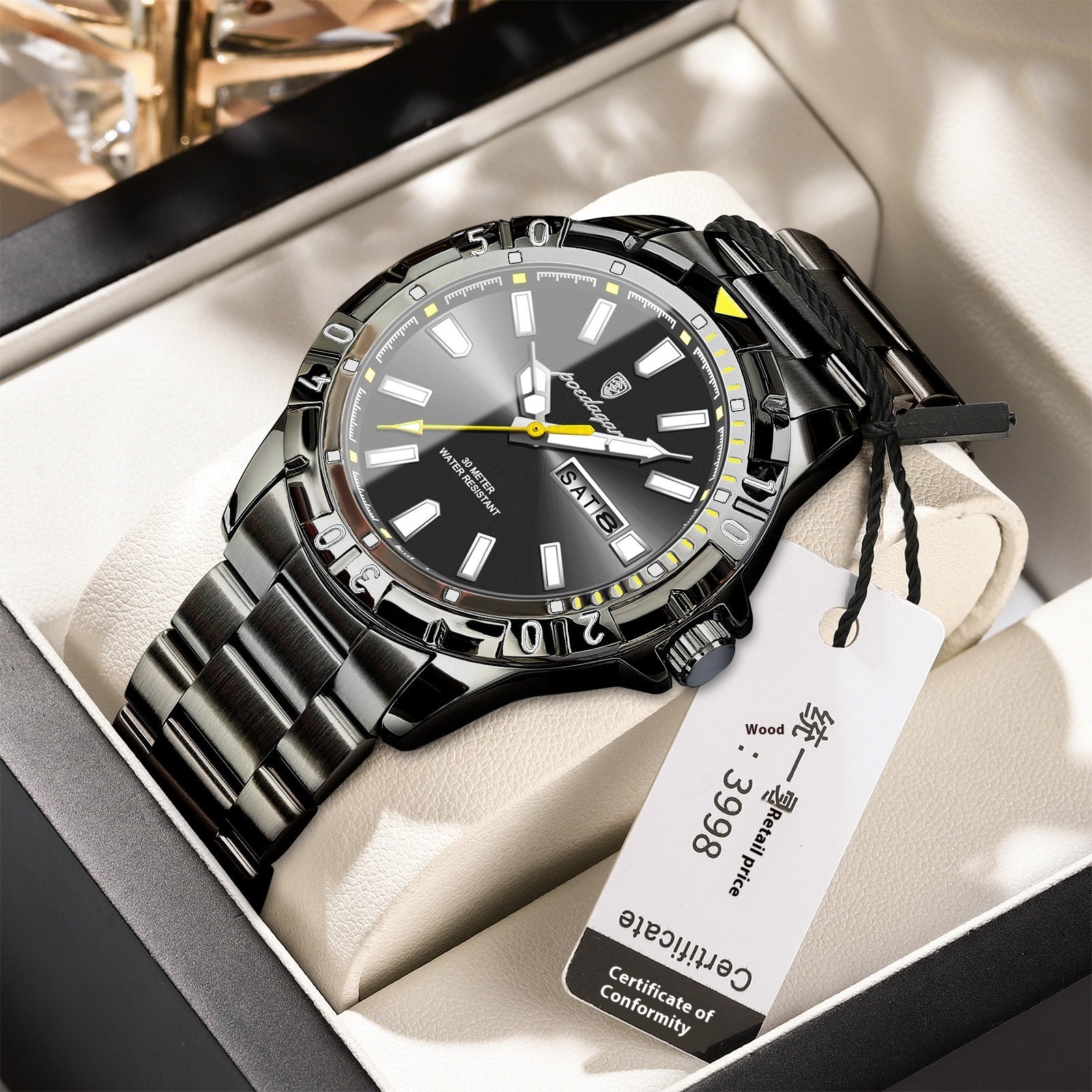 Swiss Brand Waterproof Fashion New Men's Super Strong Luminous Watch - branded cloth centre