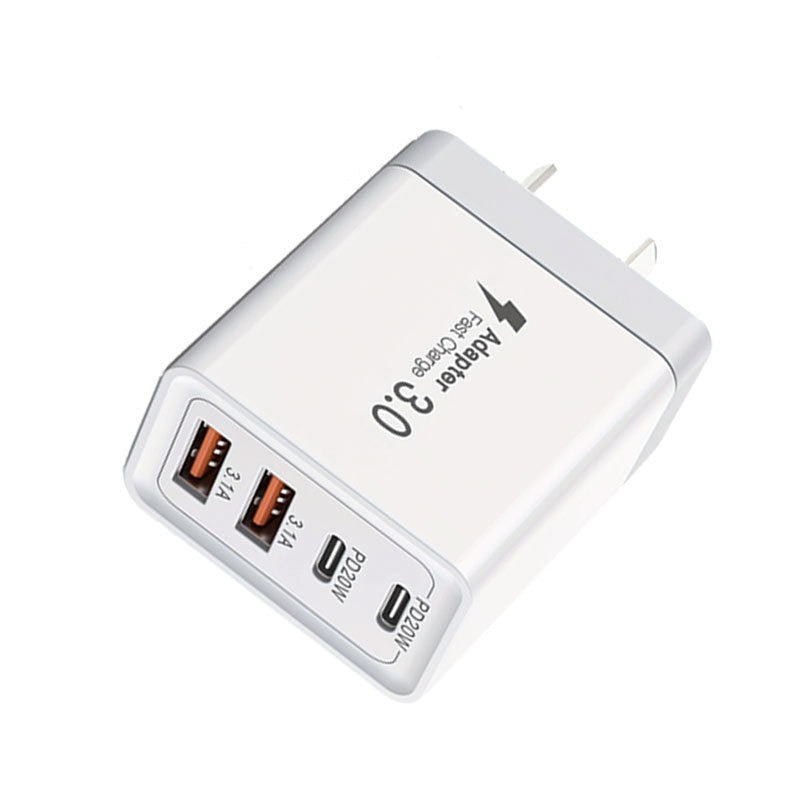 Multi-port USB Charger Fast Charge Charging Plug - branded cloth centre