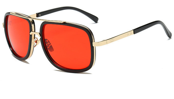 Flat Top Hot Square Sunglasses Men Women Luxury Brand Design Couple Lady Celebrity Brad Pitt Sun Glasses Super star Eyewear - branded cloth centre