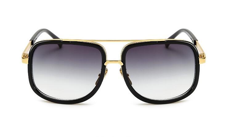 Flat Top Hot Square Sunglasses Men Women Luxury Brand Design Couple Lady Celebrity Brad Pitt Sun Glasses Super star Eyewear - branded cloth centre
