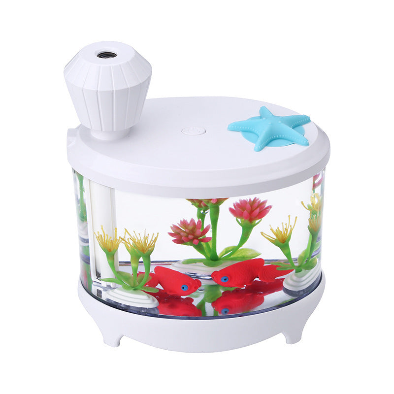 Fish tank lamp humidifier - branded cloth centre