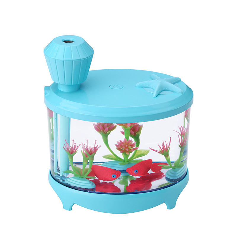 Fish tank lamp humidifier - branded cloth centre