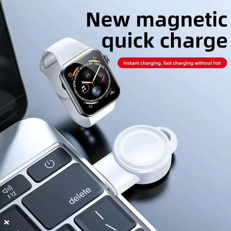 USB Wireless Charger Portable Watch Fast Charging - branded cloth centre