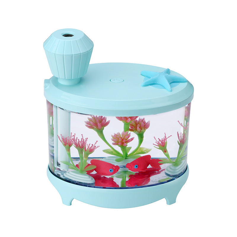 Fish tank lamp humidifier - branded cloth centre