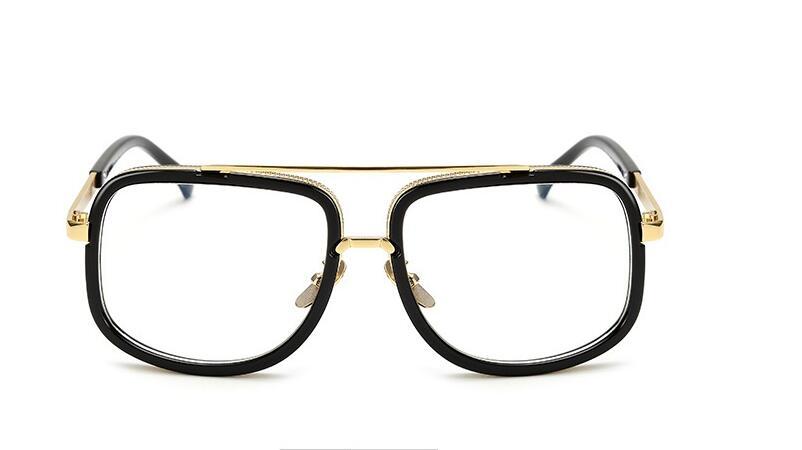 Flat Top Hot Square Sunglasses Men Women Luxury Brand Design Couple Lady Celebrity Brad Pitt Sun Glasses Super star Eyewear - branded cloth centre
