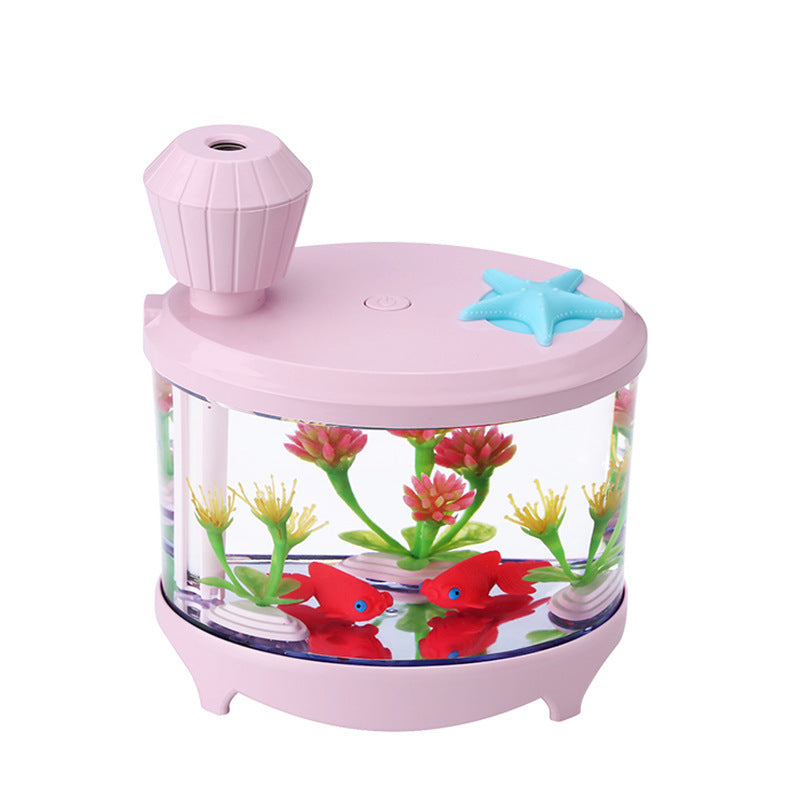 Fish tank lamp humidifier - branded cloth centre