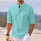 Men's Half Sleeve Polo Shirt Waffle Casual Loose