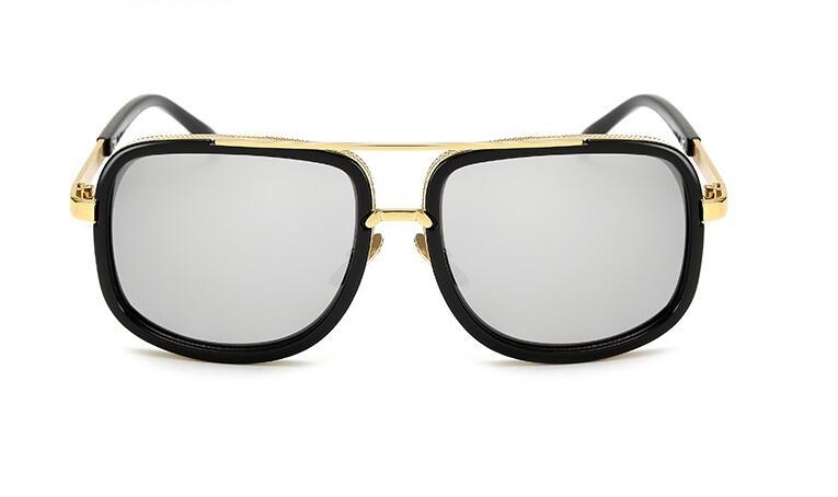 Flat Top Hot Square Sunglasses Men Women Luxury Brand Design Couple Lady Celebrity Brad Pitt Sun Glasses Super star Eyewear - branded cloth centre