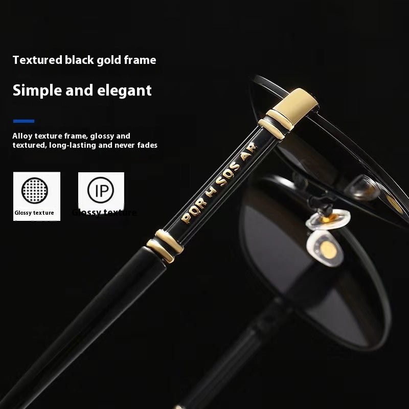 Polarized Sunglasses Photosensitive Color Changing Men's Sunglasses - branded cloth centre