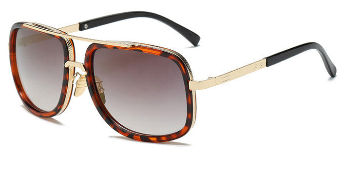 Flat Top Hot Square Sunglasses Men Women Luxury Brand Design Couple Lady Celebrity Brad Pitt Sun Glasses Super star Eyewear - branded cloth centre