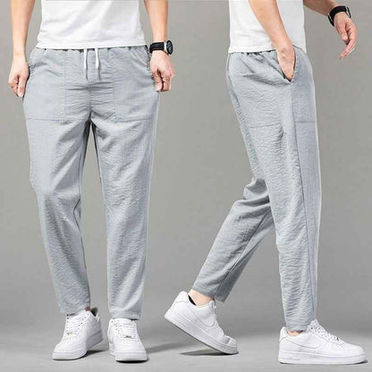 Solid Color Clean Version Thin Pants Male