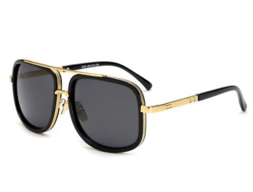 Flat Top Hot Square Sunglasses Men Women Luxury Brand Design Couple Lady Celebrity Brad Pitt Sun Glasses Super star Eyewear - branded cloth centre
