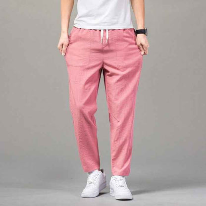 Solid Color Clean Version Thin Pants Male