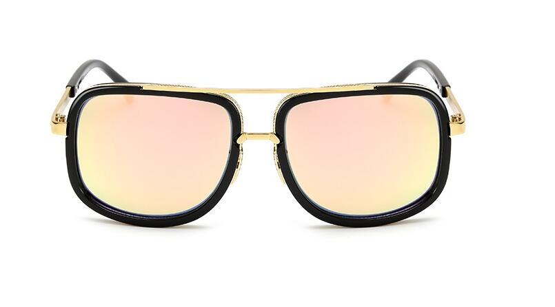 Flat Top Hot Square Sunglasses Men Women Luxury Brand Design Couple Lady Celebrity Brad Pitt Sun Glasses Super star Eyewear - branded cloth centre