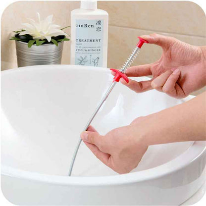 60CM Sewer Dredger Spring Pipe Dredging Tool Household Hair Cleaner Drain Clog Remover Cleaning Tools Household For Kitchen Sink Kitchen Gadgets