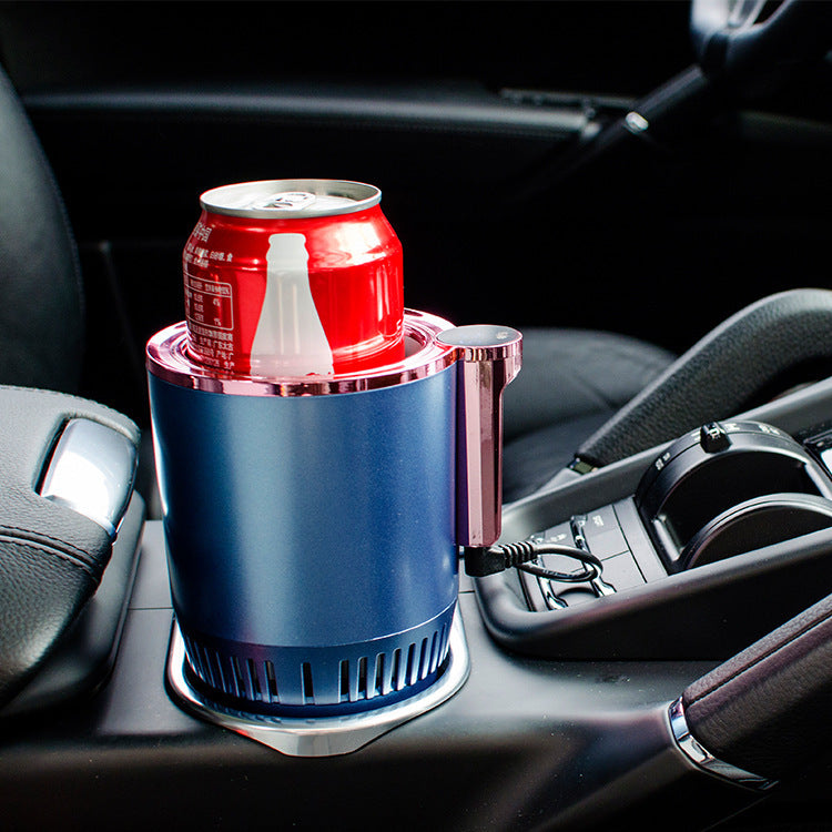 2 In1 Car Heating Cooling Cup 12V Smart Car Cup Holder Digital Temperature Display Drink Cup Warmer Cooler Mini Car Refrigerator - branded cloth centre
