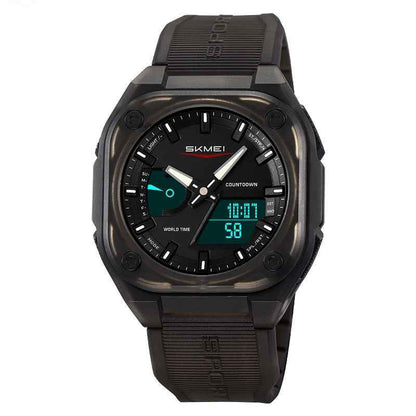 Double Inserts Luminous Waterproof Multifunctional Electronic Watch Outdoor