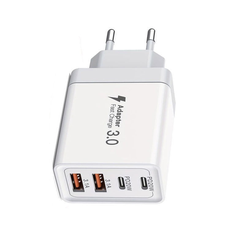 Multi-port USB Charger Fast Charge Charging Plug - branded cloth centre