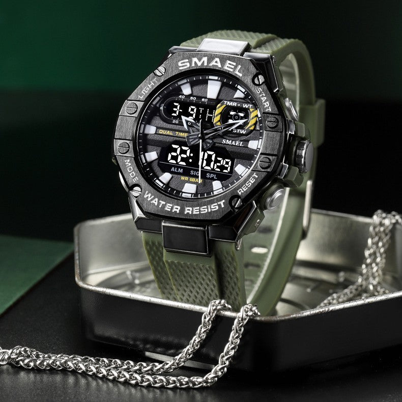 Digital Alloy Electronic Watch Men - branded cloth centre