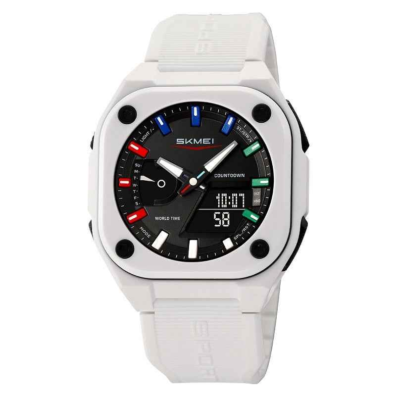 Double Inserts Luminous Waterproof Multifunctional Electronic Watch Outdoor