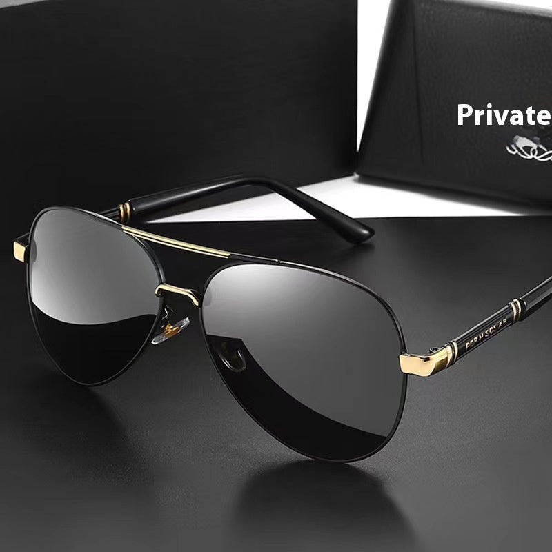 Polarized Sunglasses Photosensitive Color Changing Men's Sunglasses - branded cloth centre