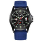Fashion Nylon Strap Sports Army Style Watch Calendar Quartz Watch