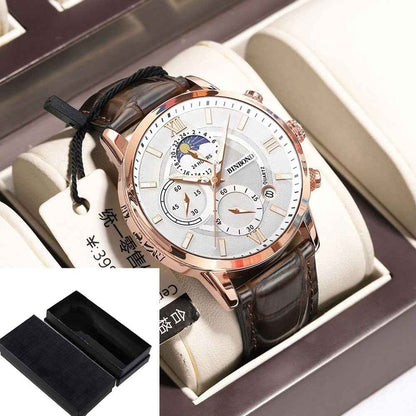 Simple Multifunctional Chronograph Waterproof Quartz Watch