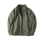 Fleece-lined Thickened Stand Collar Pocket Jacket