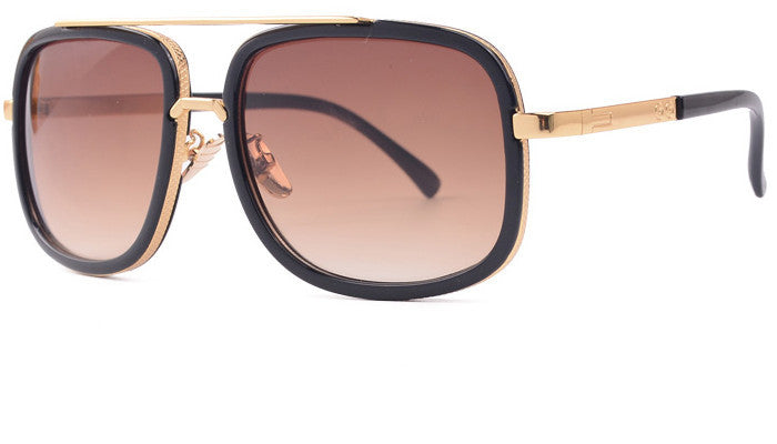 Flat Top Hot Square Sunglasses Men Women Luxury Brand Design Couple Lady Celebrity Brad Pitt Sun Glasses Super star Eyewear - branded cloth centre