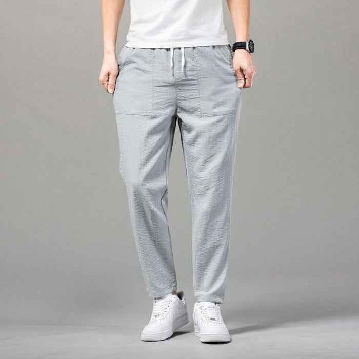 Solid Color Clean Version Thin Pants Male