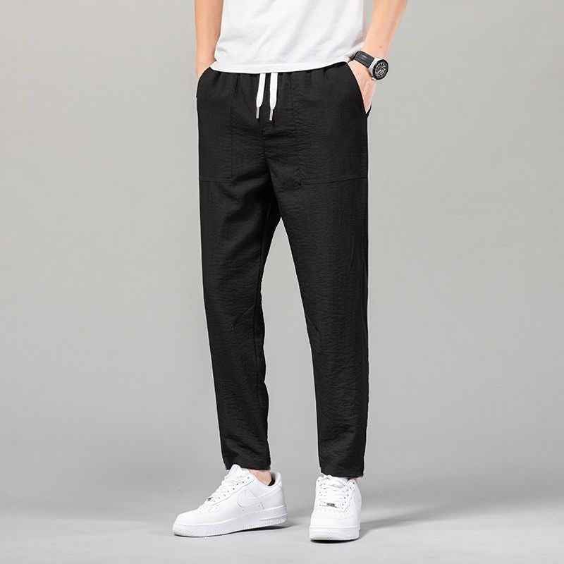 Solid Color Clean Version Thin Pants Male