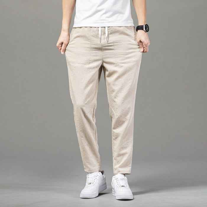 Solid Color Clean Version Thin Pants Male