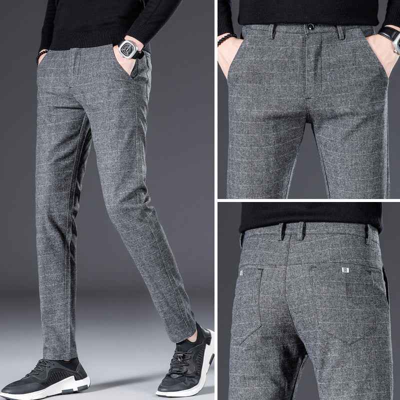 Men's Smart Trousers Stretch Slim Fit