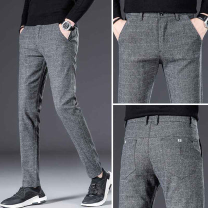 Men's Smart Trousers Stretch Slim Fit