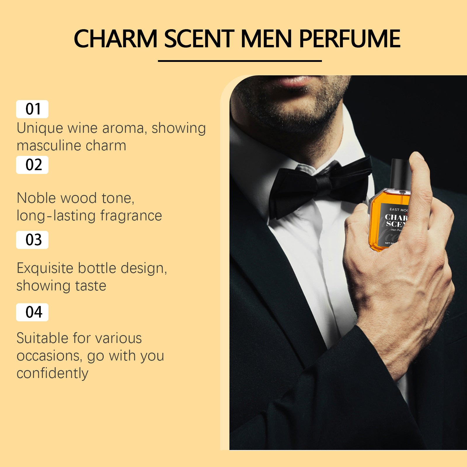 Men's Perfume Long-lasting Light Perfume Wooden - branded cloth centre