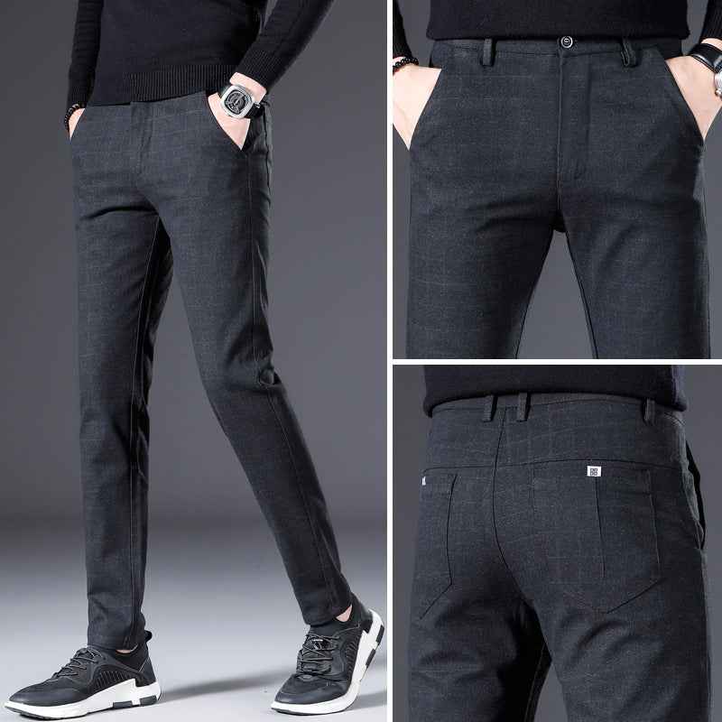 Men's Smart Trousers Stretch Slim Fit