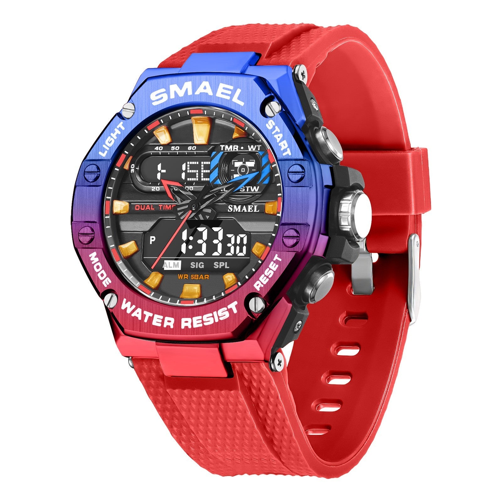 Digital Alloy Electronic Watch Men - branded cloth centre