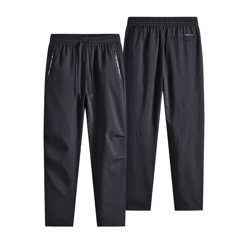 Casual Sports Men's Spring And Autumn Thin Breathable Straight Loose Running Long Skinny Pants - branded cloth centre