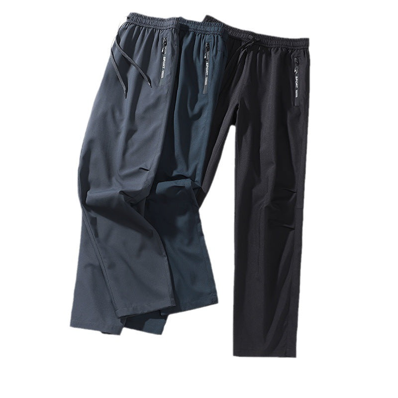 Casual Sports Men's Spring And Autumn Thin Breathable Straight Loose Running Long Skinny Pants - branded cloth centre