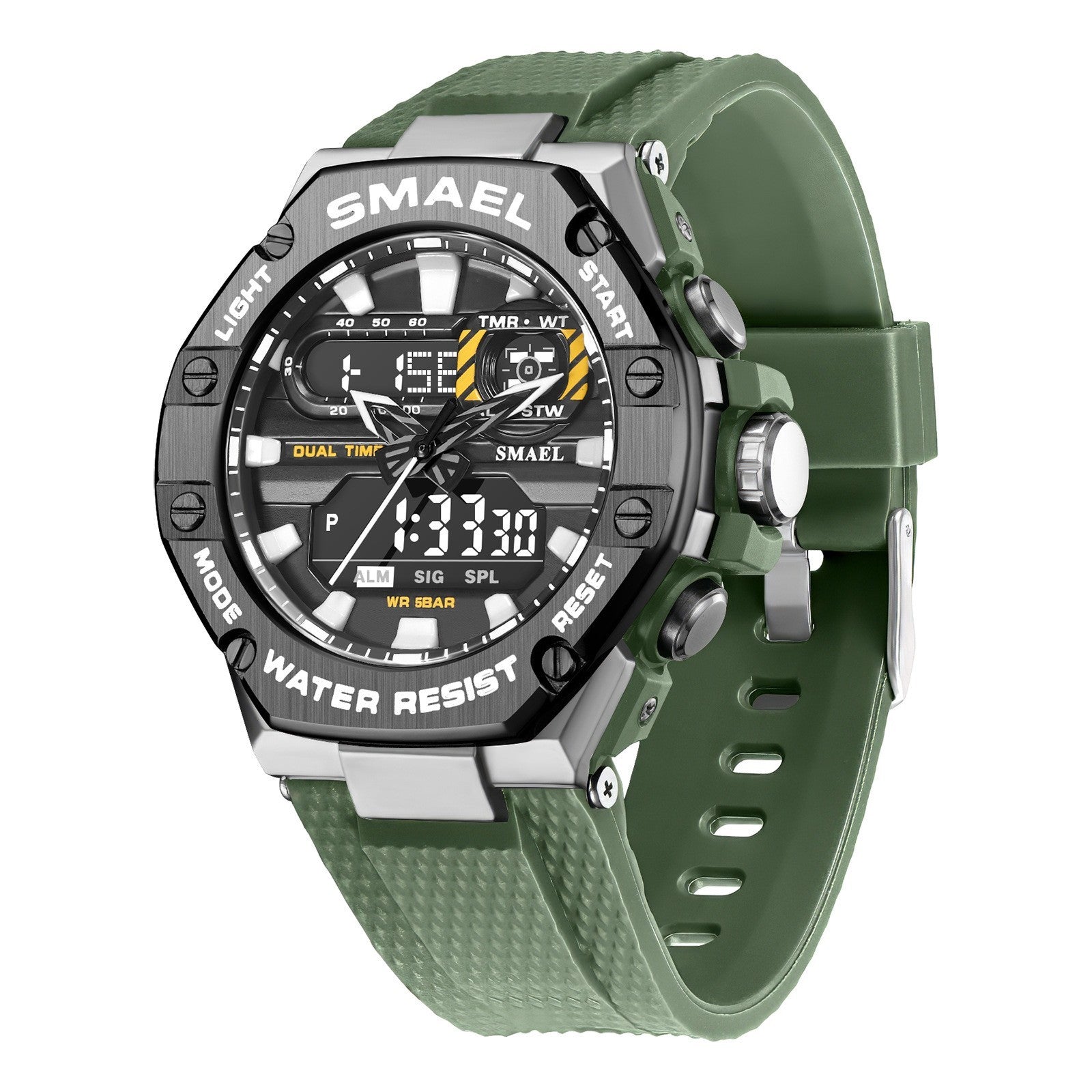 Digital Alloy Electronic Watch Men - branded cloth centre