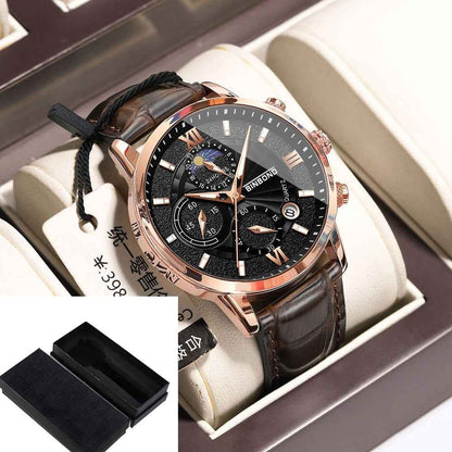 Simple Multifunctional Chronograph Waterproof Quartz Watch