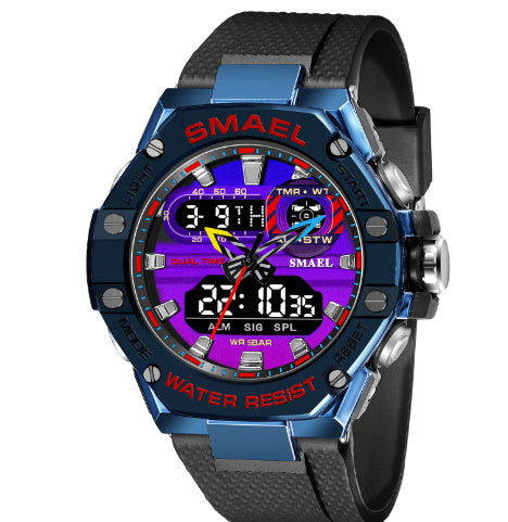 Digital Alloy Electronic Watch Men - branded cloth centre