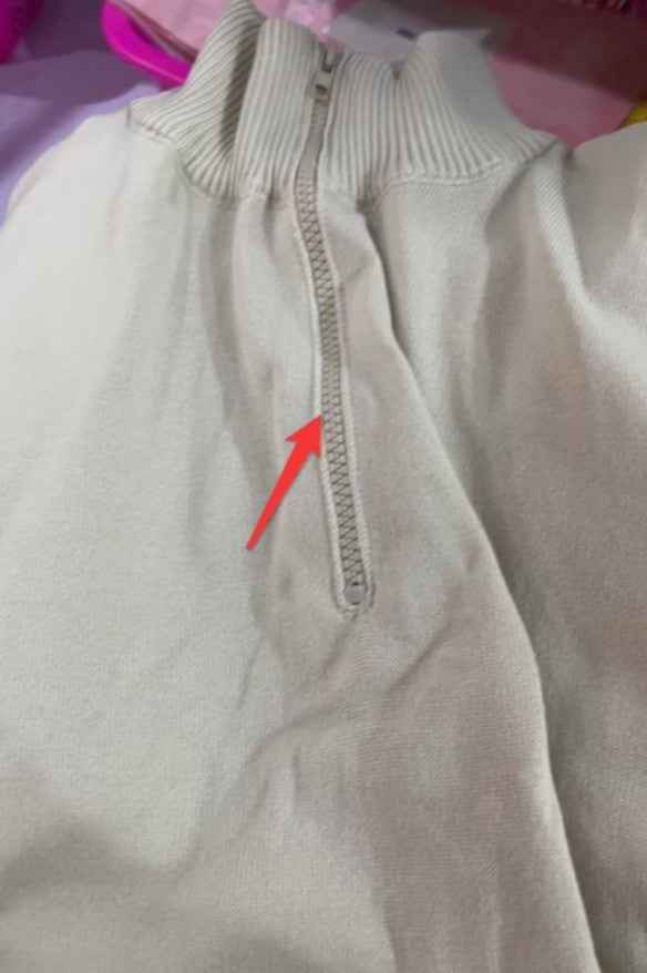 Men's Stand Collar Zipper Sweater Winter Fashion Solid Color Long Sleeve Knitted Top Clothing