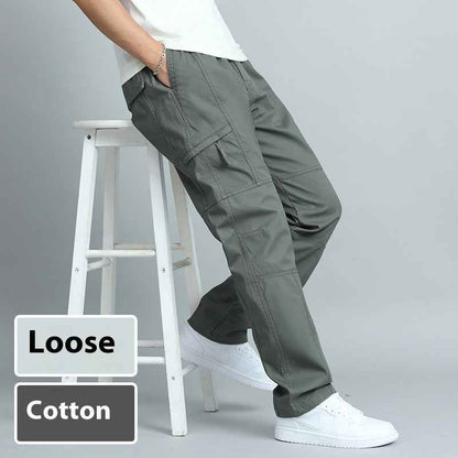 Overalls Men's Pure Cotton Casual Pants