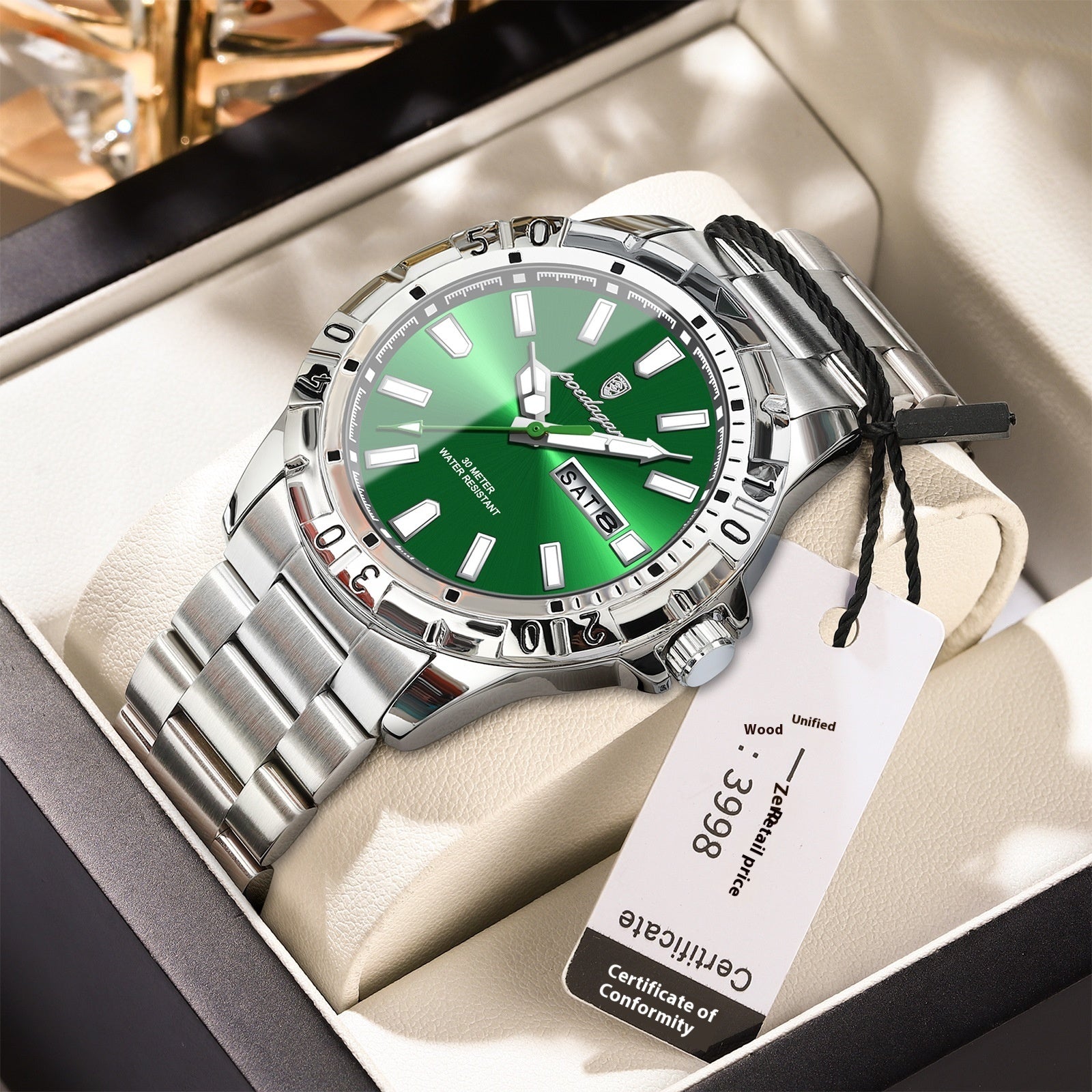 Swiss Brand Waterproof Fashion New Men's Super Strong Luminous Watch - branded cloth centre