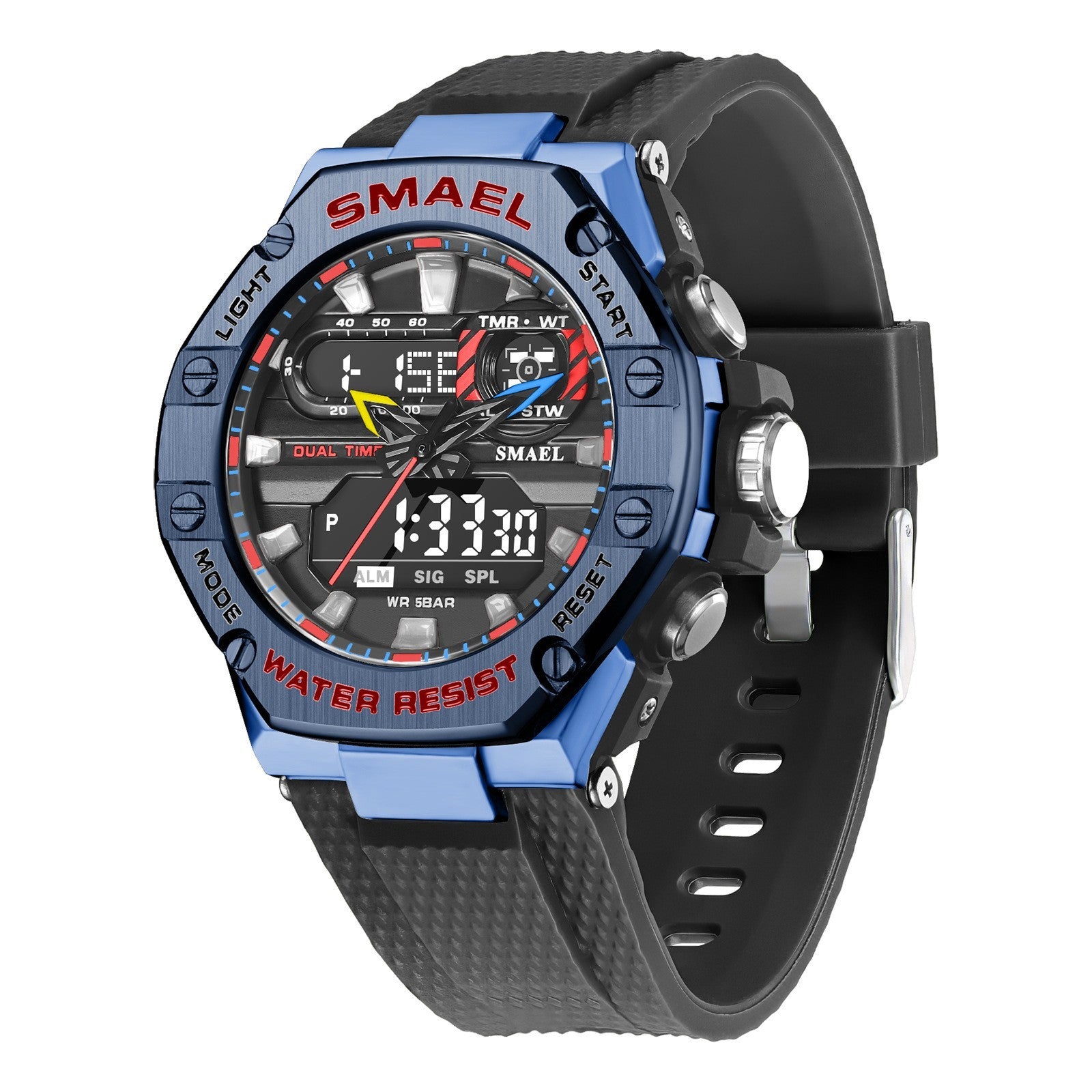 Digital Alloy Electronic Watch Men - branded cloth centre
