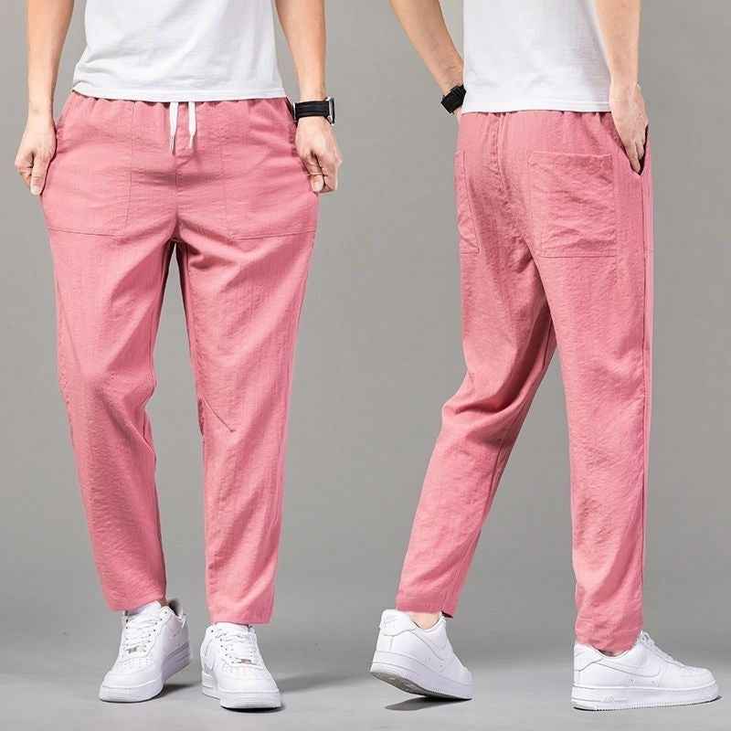 Solid Color Clean Version Thin Pants Male