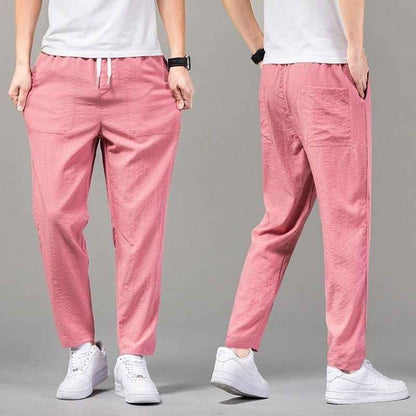 Solid Color Clean Version Thin Pants Male